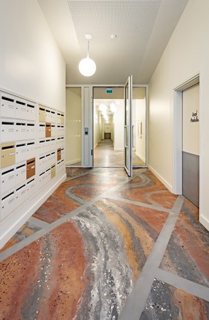 Stefan Shankland Le Marbre de Fulton, sol des halls des bâtiments 7 et 8 de l’ilôt Fulton 2022