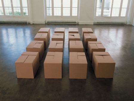 Claude Closky Toutes les façons de fermer une boîte en carton 1989