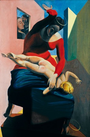 Max Ernst La Vierge corrigeant l'Enfant-Jésus devant trois témoins 1926