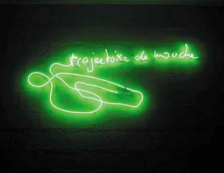 Pierre Malphettes Trajectoire d'une mouche 2004