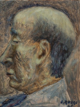 Ottone Rosai, portrait d’Ardengo Soffici, 1948, Milan Novecento