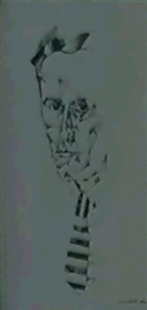 Nicolay Diulgheroff Autoportrait 1924. Coll. Part.