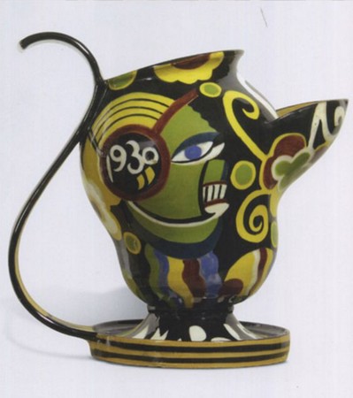 Tullio d'Albisola, Pichet à décor futuriste, 1929-1930
