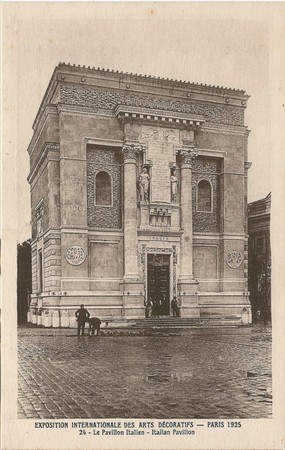 Pavillon italien exposition internationale des arts décoratifs Paris 1925