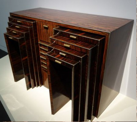 Franco Albini Desserte avec tables gigognes, 1931-1932