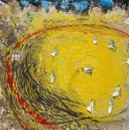 Miquel Barcelo, atelier avec six taureaux, 1994