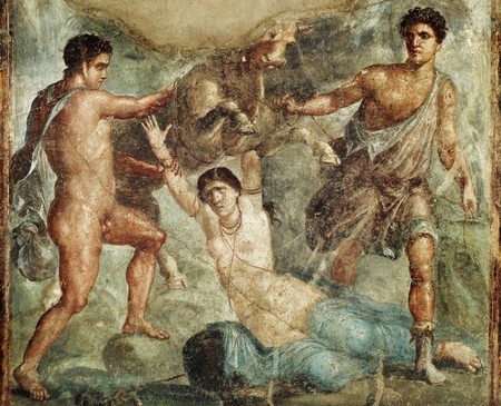 Supplice de Dircé Fresque de Pompéi