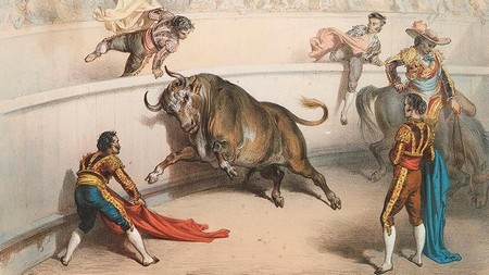 Gustave Doré scène de tauromachie 1860