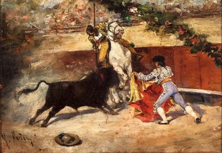 Gustave Doré scène de tauromachie 1860