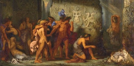 Gustave Moreau, Les Athéniens livrés au Minotaure (1854)