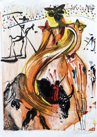 Salvador Dalí Tauromachie aux Papillons 1972