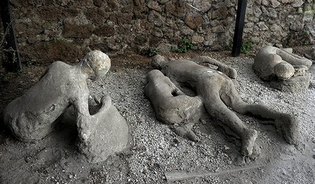 Moulages à partir des empreintes de corps, Pompéi, 79