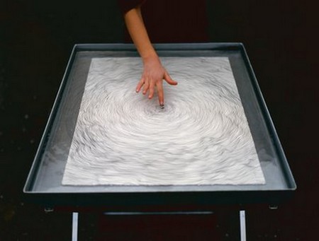 Giuseppe Penone, Propagazione, 1995 dessin sur papier Plexiglas, métal et eau