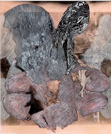 François Rouan série Roses Turques