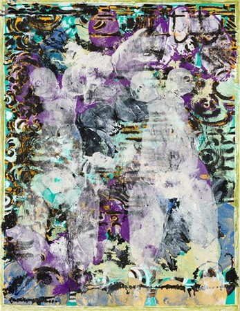 François Rouan Série Coquilles, 1990-95