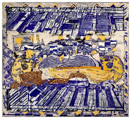 François Rouan Série Stücke, le voyage d'hiver, 1988