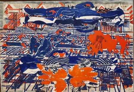 François Rouan Série Stücke, Constellation