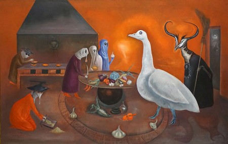 Leonora Carrington Scène occulte (L'échelle de Jacob) 1955